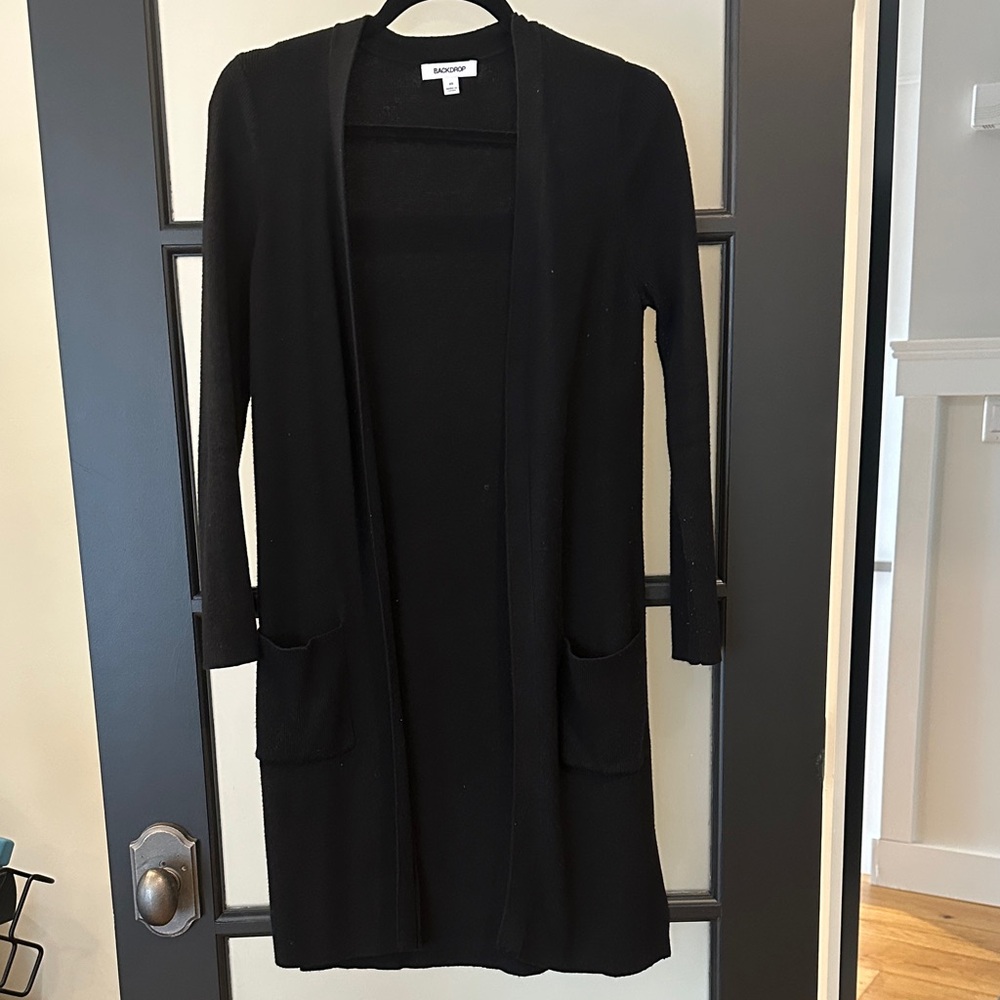 Black Cardigan Sweater